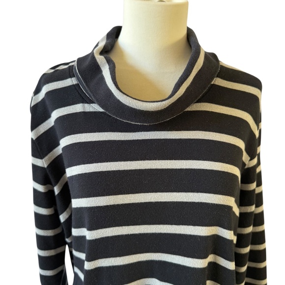 KOMIL LUCCA TOP STRIPED COTTON FRONT POCKETS BREATHABLE CASUAL WEEKEND WEAR M - Picture 3 of 11